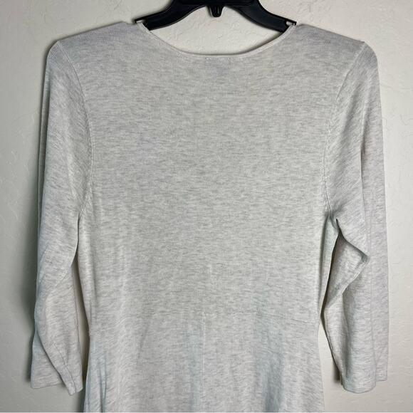 Torrid Oatmeal Heather Mini Sweater Cross Front Skater Dress Lace-Up Lattice - Picture 12 of 15